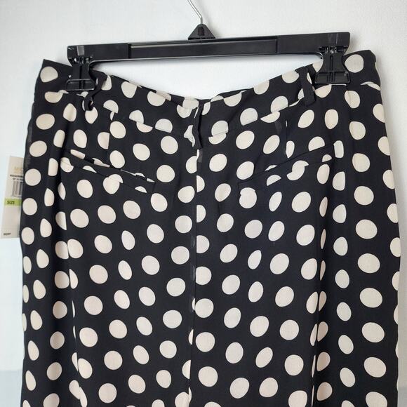 NWT Michael Michael Kors Pleated Polka-Dot Pants | Women's 8 - Picture 6 of 12